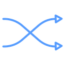 Shuffle Cross Arrows icon