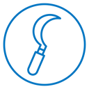 Sickle Color Outline icon
