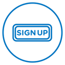 Sign up icon