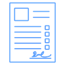 Signed Checklist Document icon