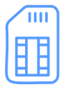 Sim Card Contact Grid icon