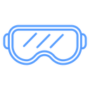 Single Lens Goggles Color Outline icon