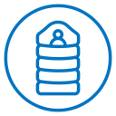 Sleeping bag icon