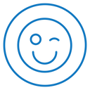 Smile wink icon