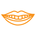 Smile with teeth icon