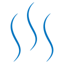 Smoke steam silhouette icon