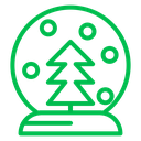 Snow Globe Color Outline icon