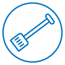Snow shovel icon