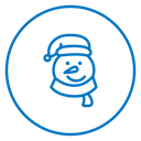Snowman head 2 icon