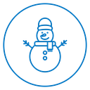 Snowman Color Outline icon