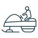 Snowmobile sport icon