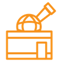 Space observatory icon