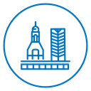 Spacecraft launch icon