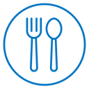 Spoon and fork 2 icon
