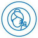 Spray on face icon