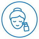 Spray on face icon