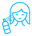 Spray on face icon