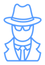 Spy Fedora Sunglasses icon