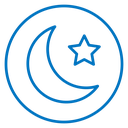 Star and crescent icon