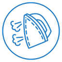 Steaming iron icn icon