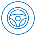 Steering wheel icon
