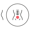 Stomach Pain Line icon
