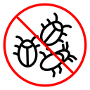 Stop insect sign icon