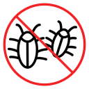 Stop insect sign icon