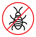 Stop insect sign icon