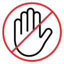 Stop sign icon