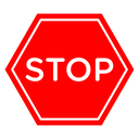 Stop sign icon