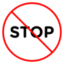 Stop sign icon
