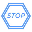 Stop Sign Hexagon icon