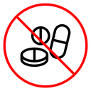 Stop using illegal drugs sign icon