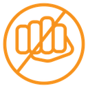 Stop violence icon