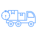 Stopwatch Delivery Truck icon