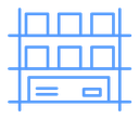 Storage rack icon