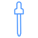 Straight Eye Dropper Color Outline icon