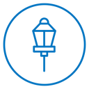Street lamp icon