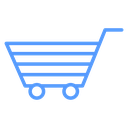 Striped Shopping Cart icon