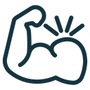 Strong arm icon