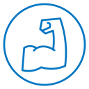 Strong hand icon