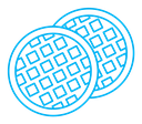 Stroopwafel cookies icon