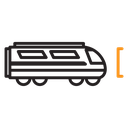 Subway high speed train icon