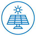 Sun energy icon