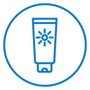 Suntan cream icon