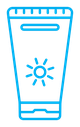 Suntan cream icon
