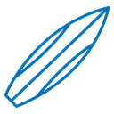 Surf board icon