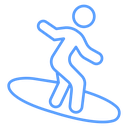 Surfer Riding Wave icon