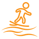 Surfing icon